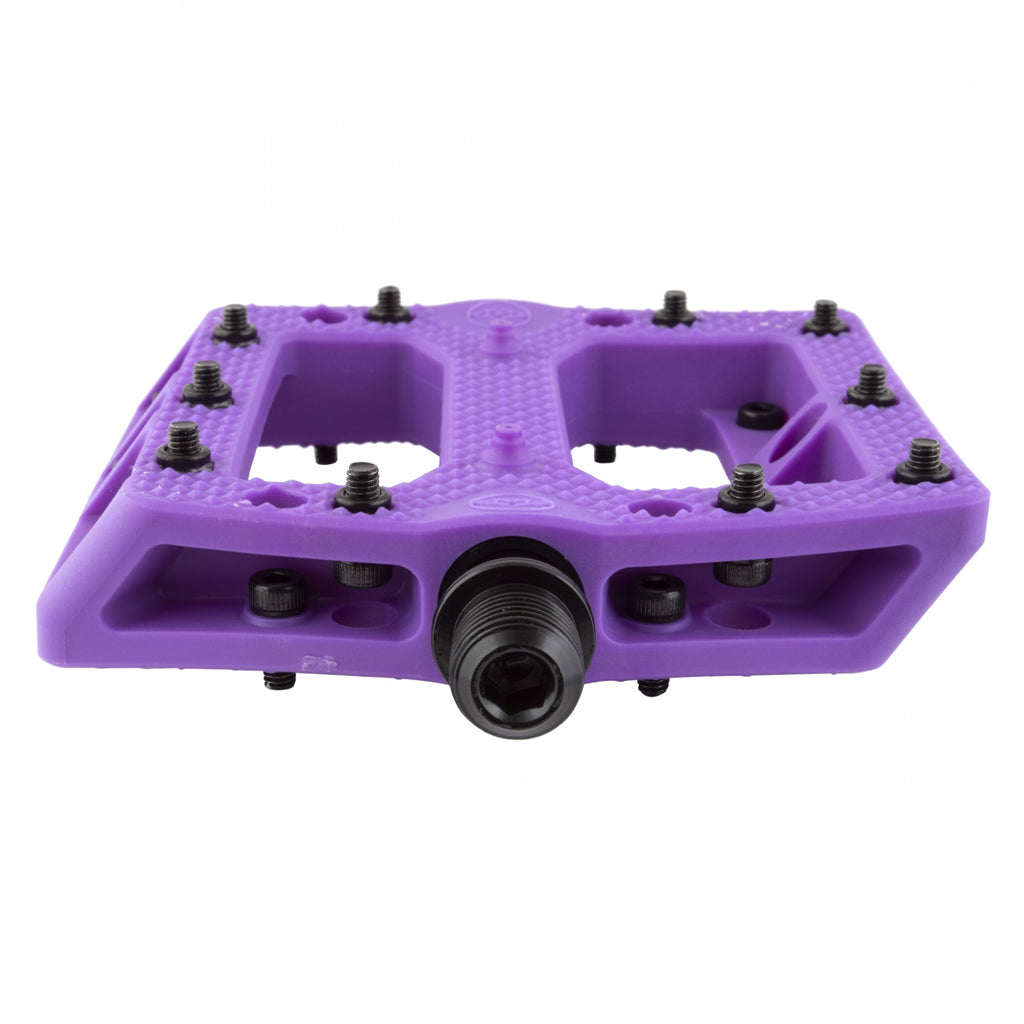 Alienation Foot Fetish Pedal 9/16" Concave Composite Body Removable Pins Purple