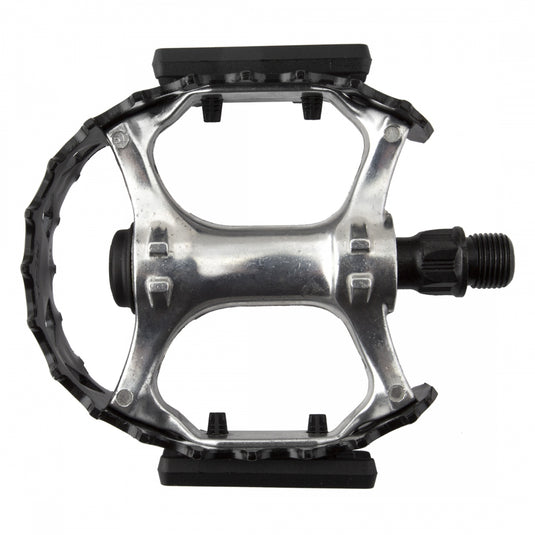 Black Ops 747 Bear Trap Caged Pedals 9/16" Chromoly Spindle Aluminum Body Black