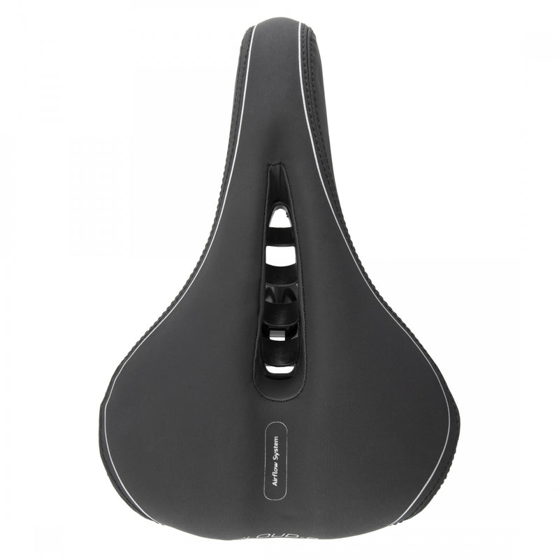 Load image into Gallery viewer, Cloud-9 Ladies Cut Out Bicycle Comfort Sport Seat - Black Vinyl Cover
