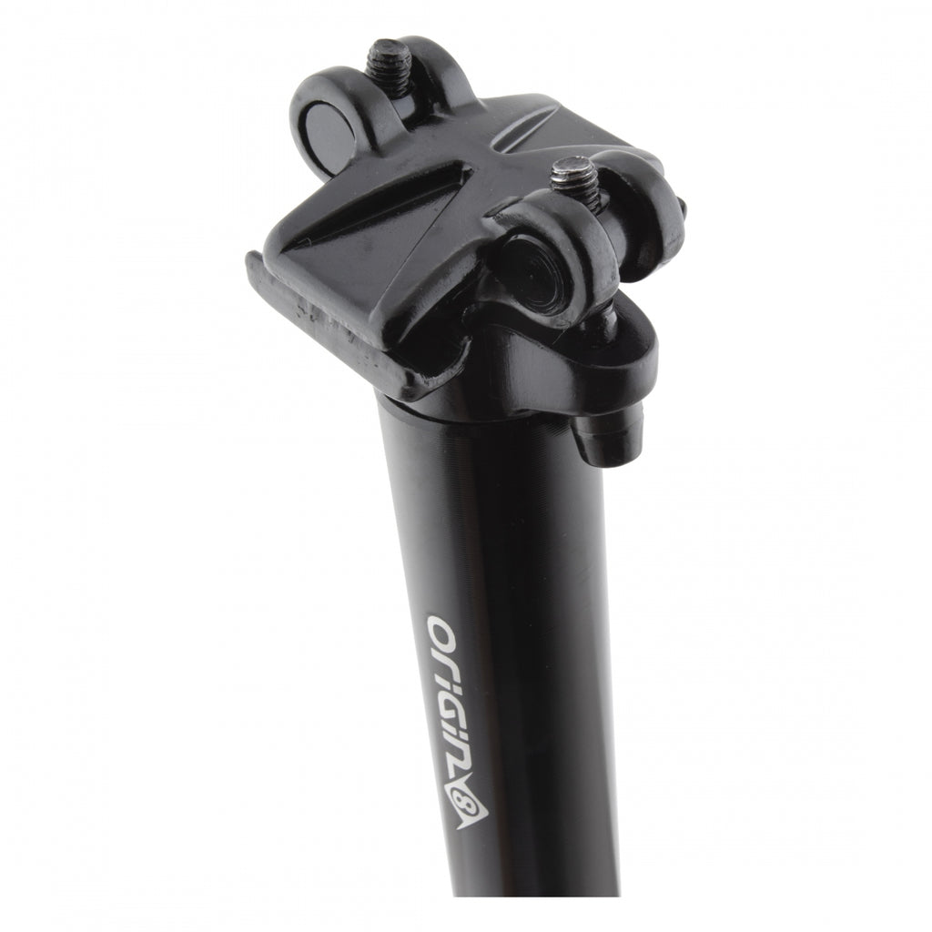 Origin8 Pro Fit Seatpost 28.6mm 400mm Blk Micro-Adjust 2 Bolt Clamp