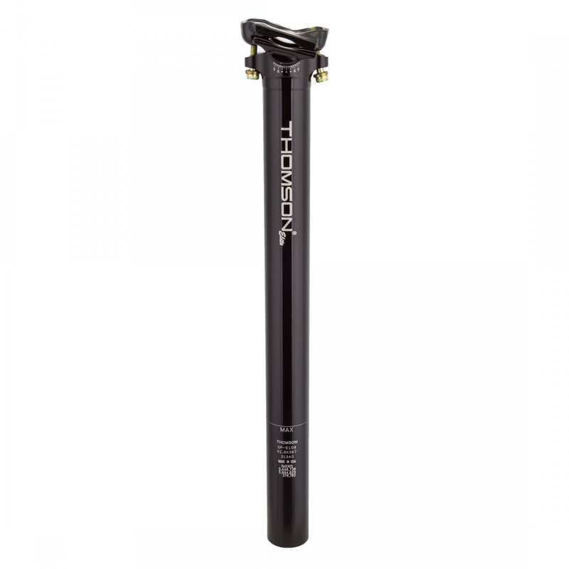 Load image into Gallery viewer, Thomson Elite Seatpost 31.6 x 367mm Standard Rail Clamp Style: Black
