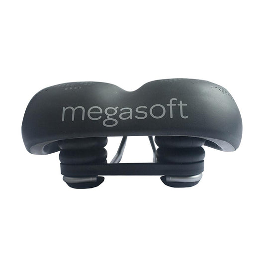 Megasoft R195 Recreational Saddle, 265 x 195mm, Unisex, Black
