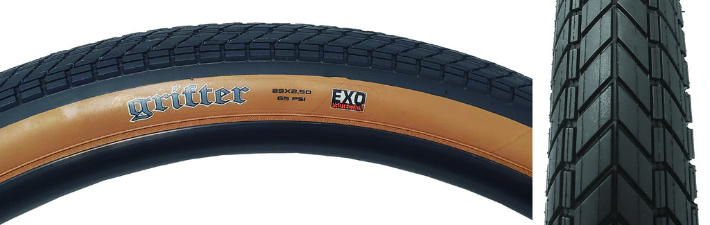 Pack of 2 Maxxis Grifter Tire 29 x 2.5 Clincher Wire Black/Tan EXO