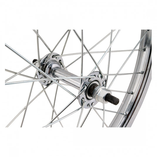 Wheel Master 18in Juvenile Steel Front Wheel B/O 5/16inx100mm Rim Brake Silver