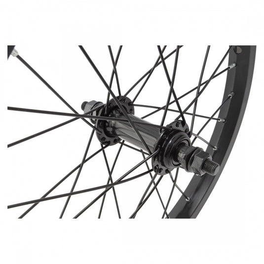 Wheel Master 16in Juvenile Alloy Front Wheel B/O 3/8inx100mm Rim Brake Black