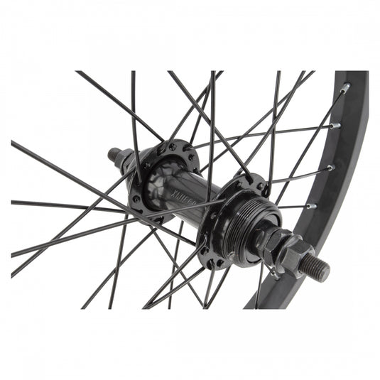 Wheel Master 16in Juvenile Alloy Rear Wheel B/O 3/8inx110mm Rim Brake Black