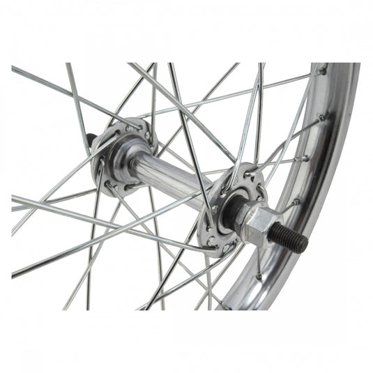 Wheel Master 16in Juvenile Steel Front Wheel B/O 5/16inx100mm Rim Brake Silver