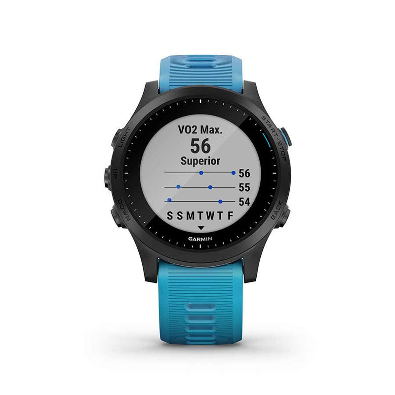 Load image into Gallery viewer, Garmin Forerunner 945 Bundle Watch, Watch Color: Black, Wristband: Blue - Silicone, 010-02063-10
