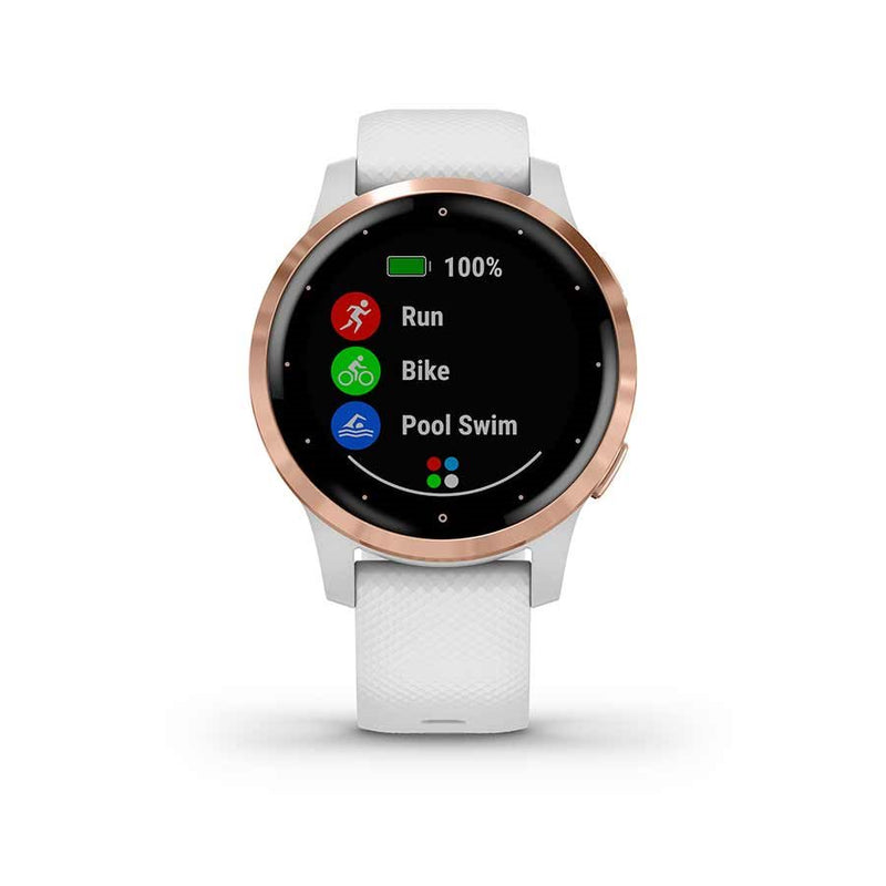 Load image into Gallery viewer, Garmin vivoactive 4S Watch Watch Color: White, Wristband: White - Silicone
