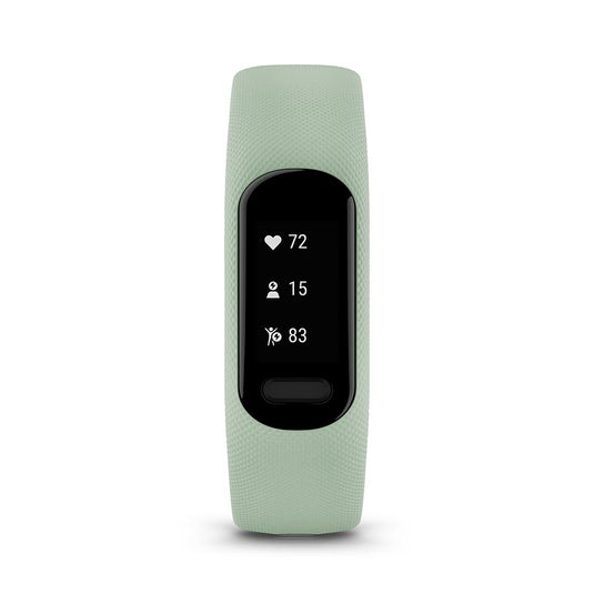 Garmin vivosmart 5 S/M Watch, Watch Color: Black, Wristband: Cool Mint - Silicone