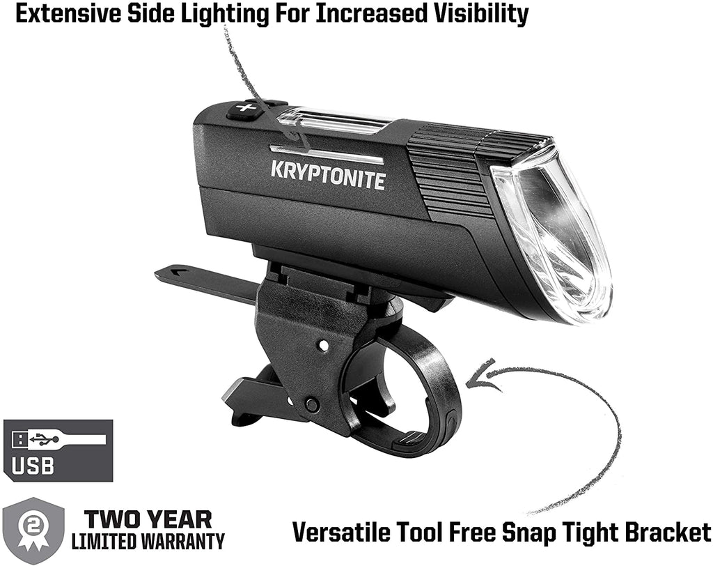 Kryptonite Incite X8 Headlight, XBR Taillight Set - Black