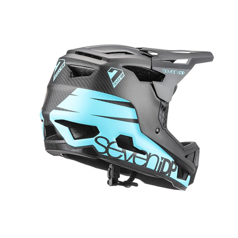 Load image into Gallery viewer, 7iDP Project 23 Carbon Full Face Helmet, XL, 61 - 62cm, Ice Blue/Black
