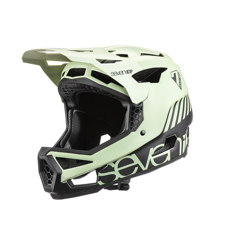 Load image into Gallery viewer, 7iDP Project 23 Fiber Glass Full Face Helmet, S, 55 - 56cm, Glacier Green/Black
