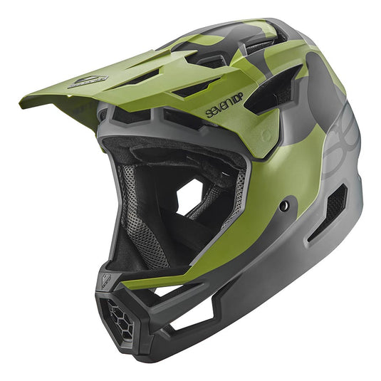 7iDP Project 23 ABS Full Face Helmet, Army Camo, L, 61 - 62cm