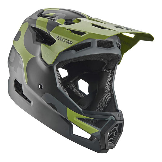 7iDP Project 23 ABS Full Face Helmet, Army Camo, S, 57 - 58cm