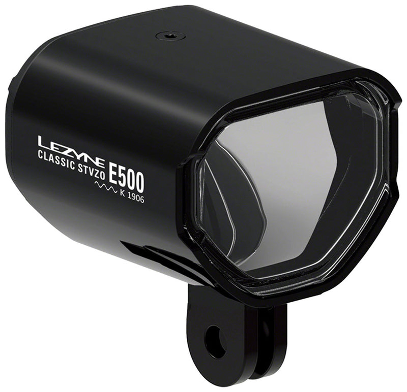 Load image into Gallery viewer, Lezyne Classic E500 Ebike Headlight - Handlebar/Fork Mount, STVZO, 500 Lumen, Black
