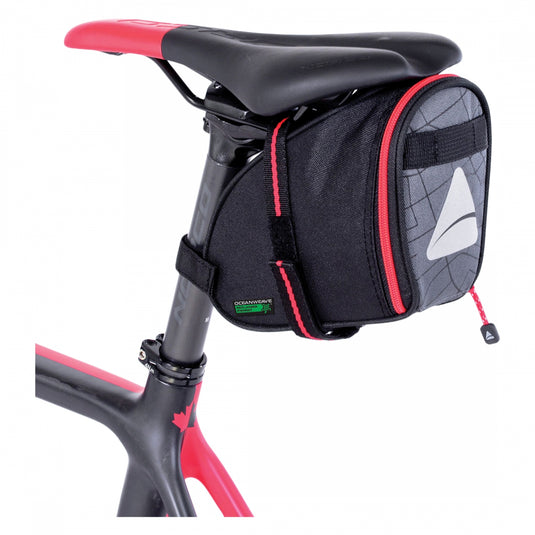 Axiom Seymour Oceanweave Wedge 1.3 Saddle Bag Black Bike Pack Water Resistant