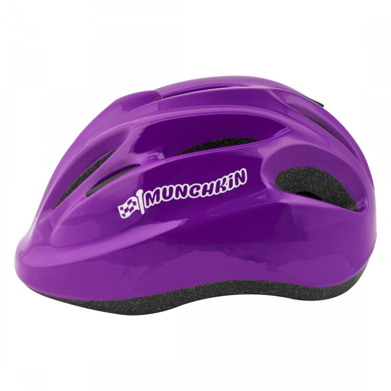 Load image into Gallery viewer, Munchkin Spiffy! Youth Helmet In-Mold Tri-Glide Dial Fit Purple Small (48-52cm)
