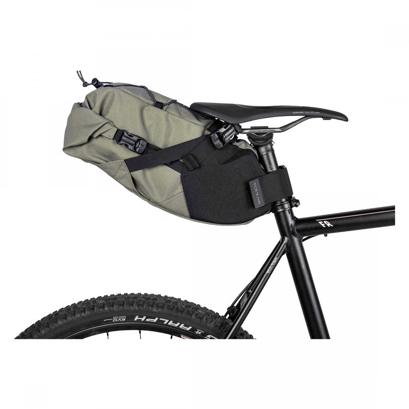 Load image into Gallery viewer, Topeak BackLoader 6L Olive Green 19.7x6.3x5.9in Velcro Straps
