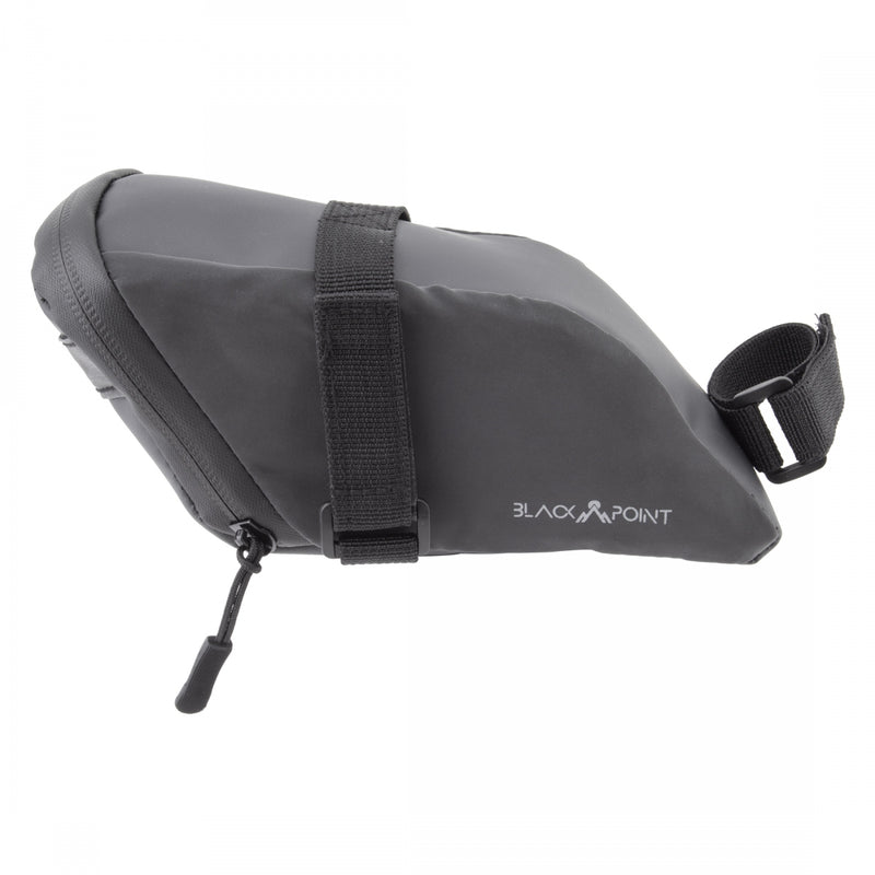 Load image into Gallery viewer, Black Point All-Day Saddle Bag Black 7x3.5x3.5in Velcro Straps
