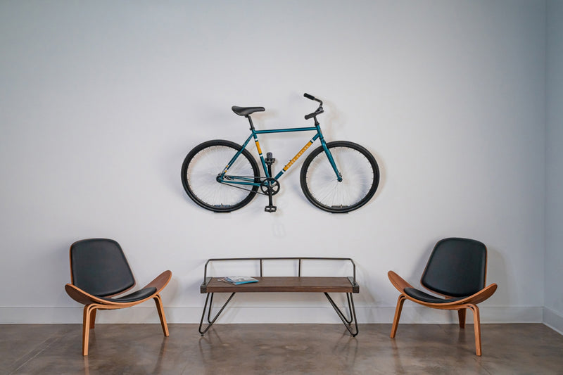 Load image into Gallery viewer, Pure Cycles Pitched Single Bike Wall Rack
