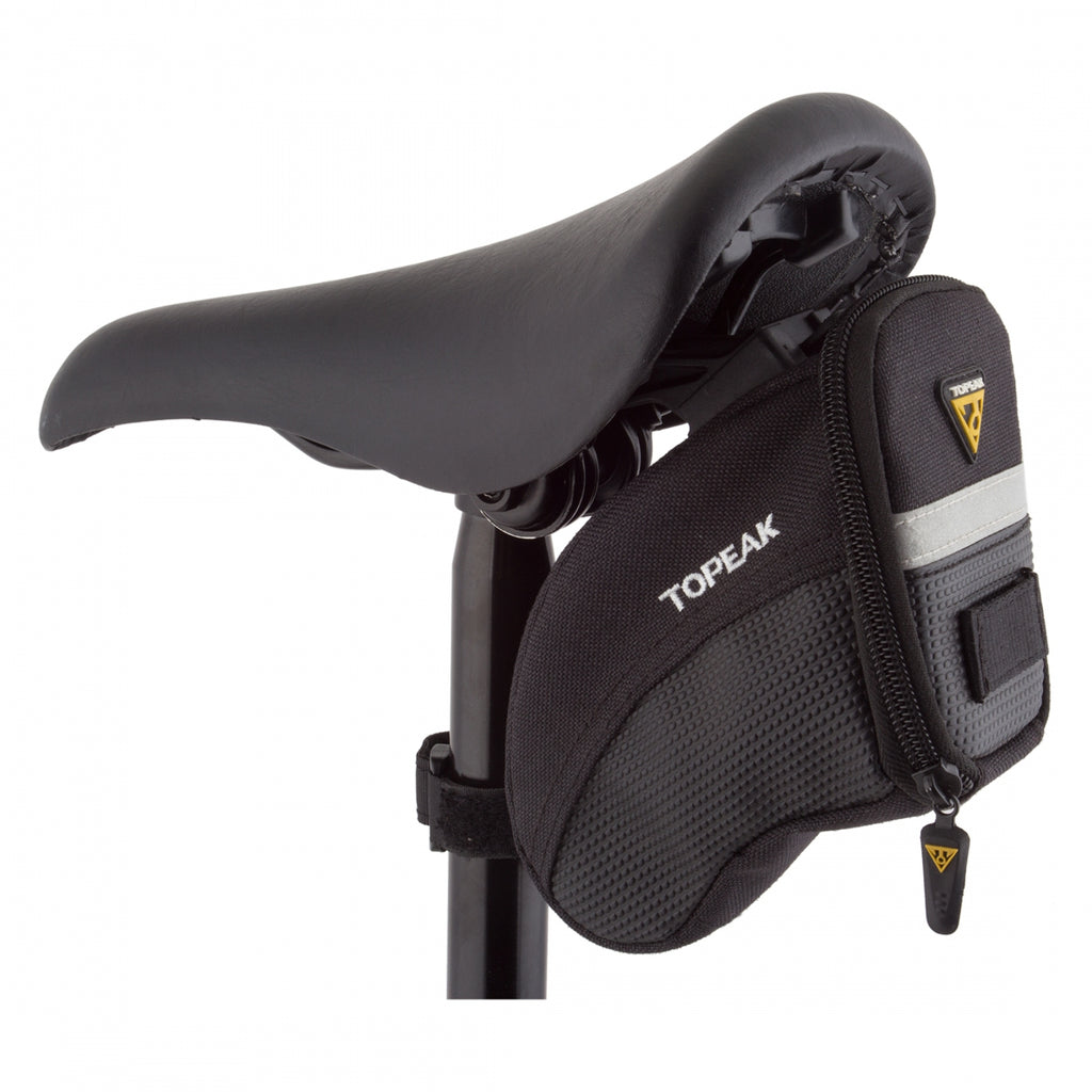 Topeak Aero Wedge Seat Bag Small Black Water Weather Resistant Cordura