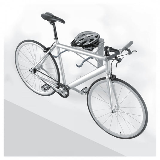 Delta Two Bike Wall Mount Rack with Shelf: Holds Two Bikes