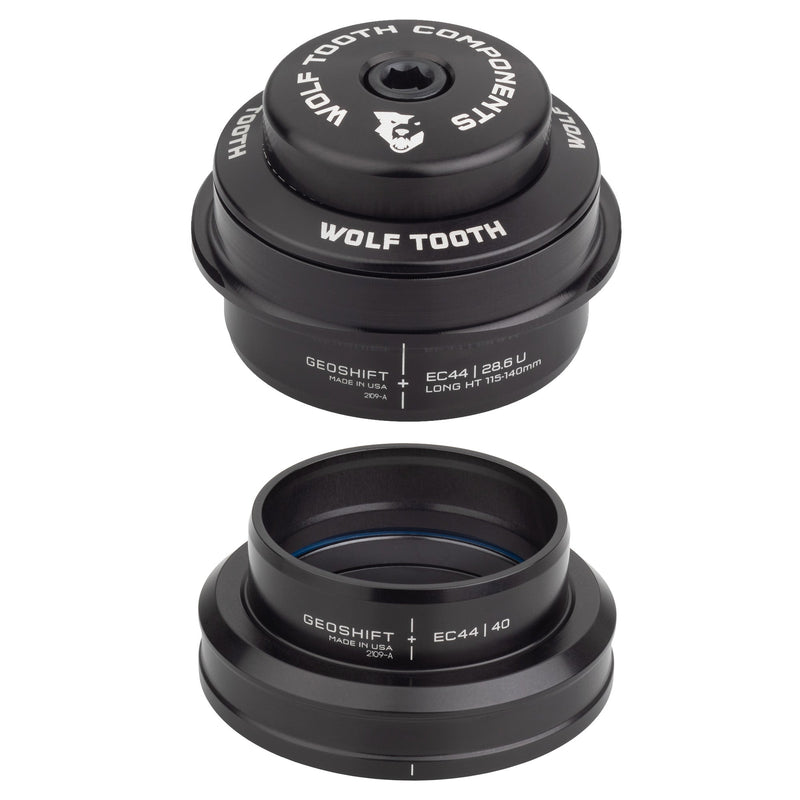 Load image into Gallery viewer, Wolf Tooth GeoShift Performance Angle Headset - 2 Deg, Short, EC44/ZS56, Black
