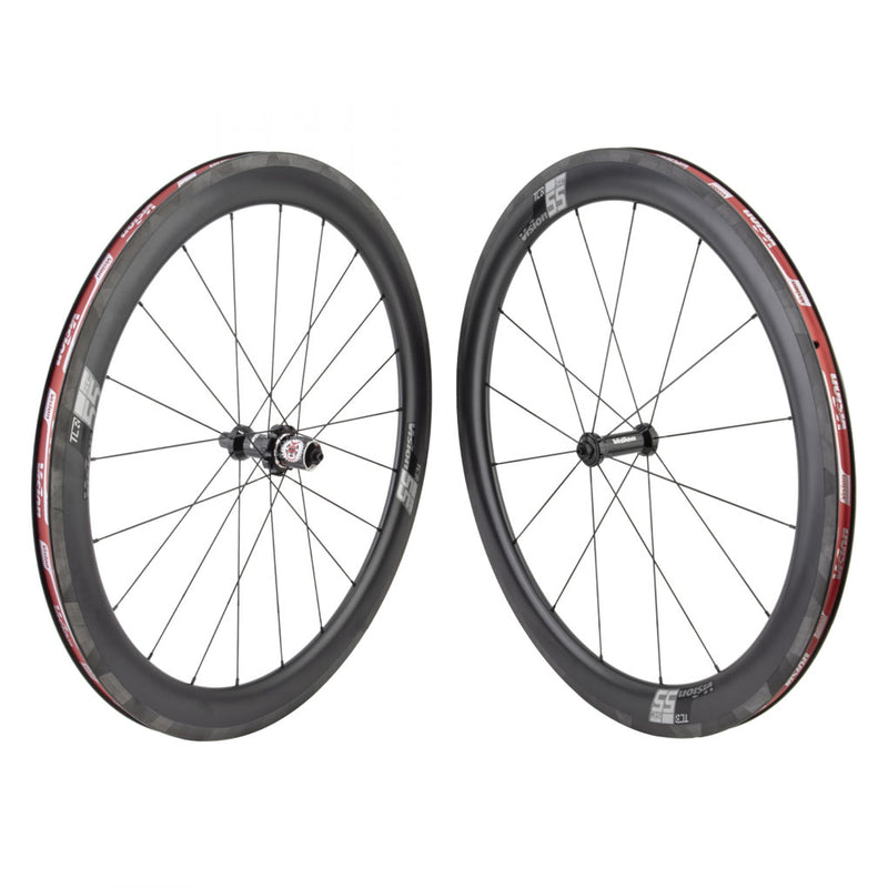 Load image into Gallery viewer, Full-Speed-Ahead-Vision-SC55-TL-Carbon-700c-Clincher-Rim-brake-Wheelset-Wheel-Set-700c-Tubeless_WHEL1194
