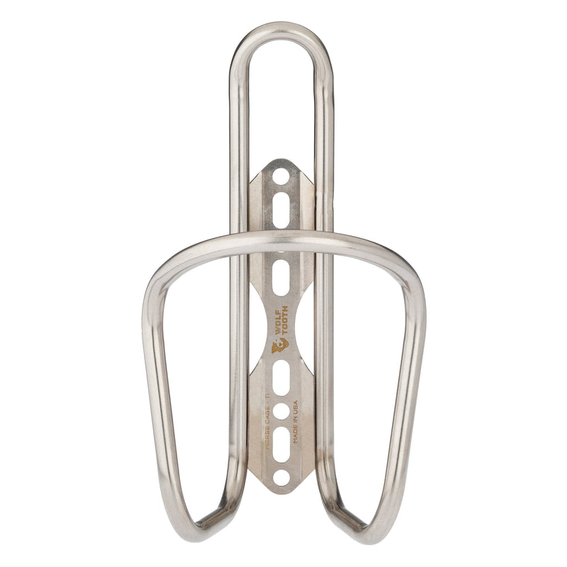 Load image into Gallery viewer, Wolf Tooth Morse Bottle Cage Titanium Silver | Standard Bolt-On
