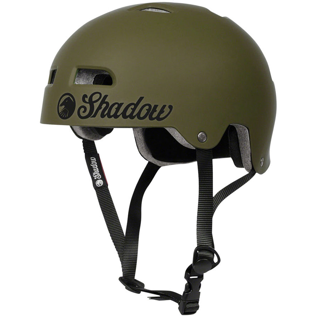 The-Shadow-Conspiracy-Shadow-Classic-Helmet-XX-Large-(61-65cm)-Half-Face--Adjustable-Fitting--Include-Two-Sets-Of-Padding--Shadow-Crow-Head-Rivetsclassic-Woven-Label-Green_HLMT2747