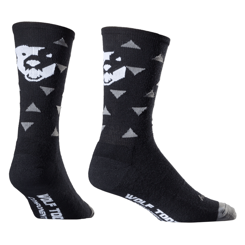 Load image into Gallery viewer, Wolf Tooth Sock Guy Triangle Wooligan Socks - TurboWool Wool Blend, L/XL
