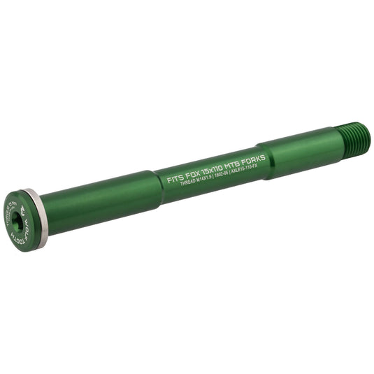 Wolf Tooth Wolf Axle for Fox Suspension Forks - 15mm x 100mm / Standard Green