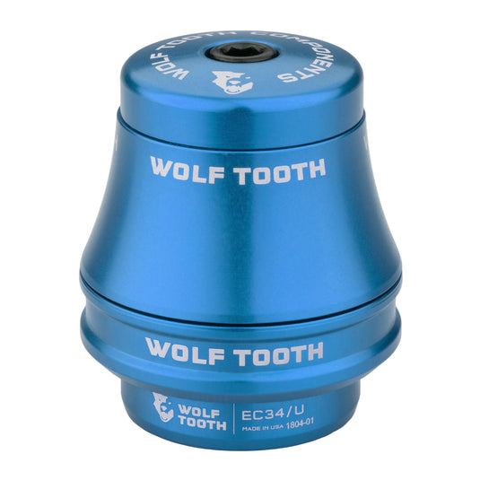 Wolf Tooth Premium Headset - EC44/40 Lower, Blue Stainless Steel Bearings
