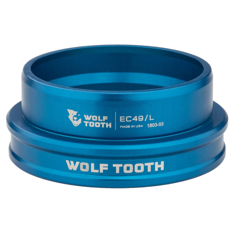 Load image into Gallery viewer, Wolf Tooth Premium Headset - EC49/40 Lower, Blue Stainless Steel Bearings
