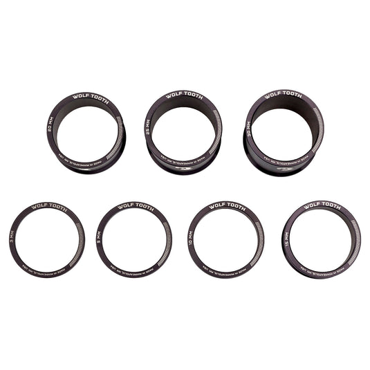 2 Pack Wolf Tooth Components Headset Spacer Kit 3, 5,10, 15mm, Fits 1 1/8
