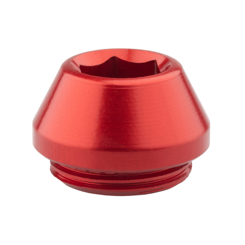 Load image into Gallery viewer, Wolf Tooth 12mm Rear Thru Axle Axle Cap Red
