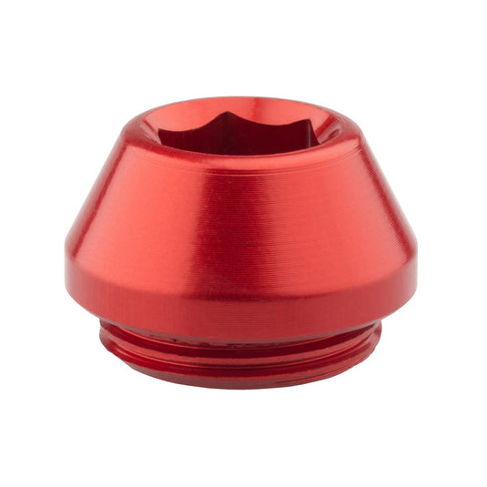 Wolf Tooth 12mm Rear Thru Axle Axle Cap Red