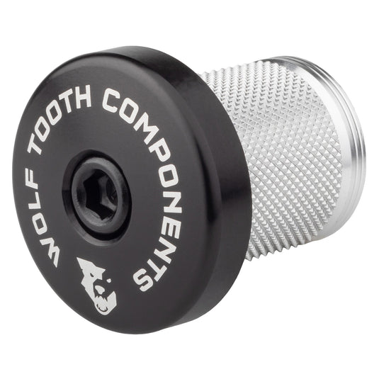 Wolf Tooth Compression Plug with Integrated Spacer Stem Cap, Black