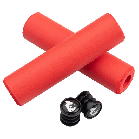 Wolf Tooth Components Fat Paw Grips Orange Dual Density Silicone Bar End Plugs