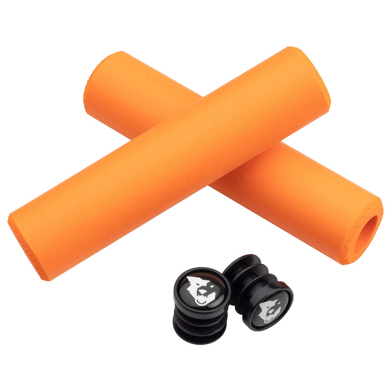 Load image into Gallery viewer, Wolf Tooth Karv Grips 6.5mm Orange Reduces Hand Fatigue and Numbness
