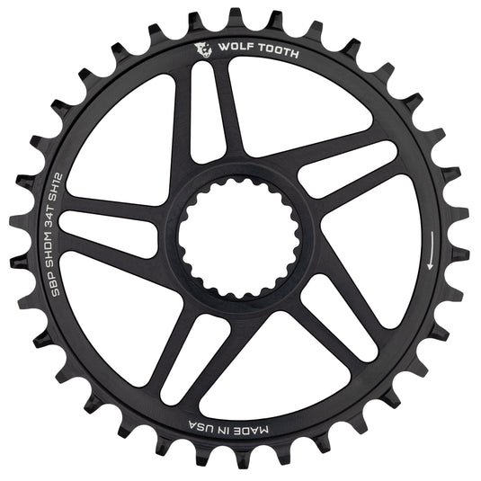 Wolf Tooth Chainrings 34t Direct Mount 12-Speed Aluminum | For Shimano Cranks