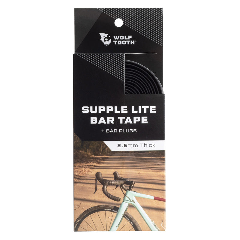 Load image into Gallery viewer, Wolf Tooth Supple Lite Bar Tape - Black Durable, Tacky, And Durable
