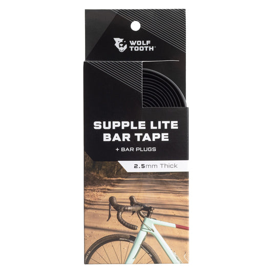 Wolf Tooth Supple Lite Bar Tape - Black Durable, Tacky, And Durable