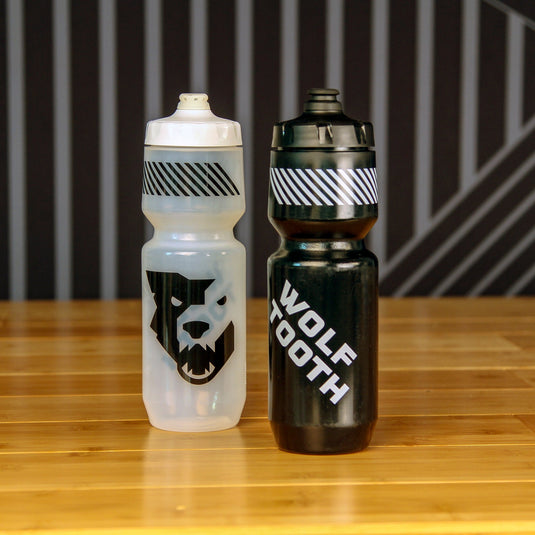 Wolf Tooth Purist Water Bottle, MoFlo 26oz, Black, BPA Free