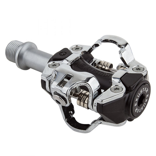 Exustar-PM211-MTB-Pedals-Clipless-Pedals-with-Cleats-Aluminum-Chromoly-Steel_PEDL0705