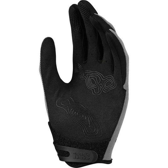 iXS Carve Digger Mens Mountain Bike Full Finger Gloves, Graphite, Medium