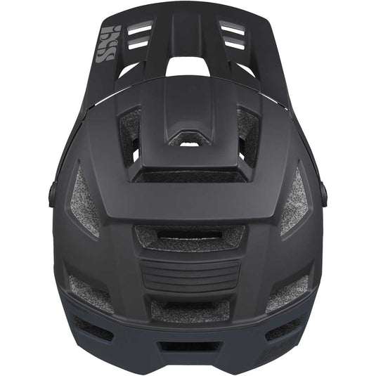 iXS Trigger FF Enduro Mountain Bike Full Face Helmet, Black, ML(57-59cm)