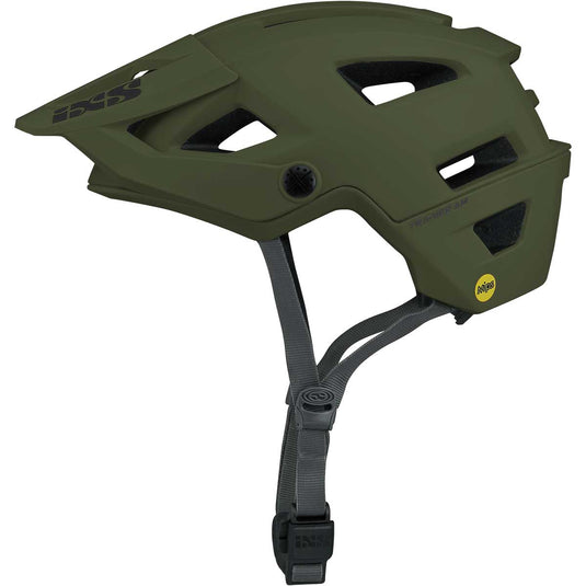 iXS Trigger AM MIPS All Mountain/Enduro Bicycle Helmet, Olive, SM(54-58cm)