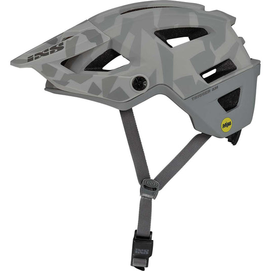 iXS Trigger AM MIPS All Mountain/Enduro Bicycle Helmet, Grey Camo, SM(54-58cm)